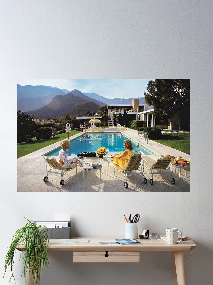Luxury Lifestyle Picture - Retro Poolside Host Luxury Lifestyle By
