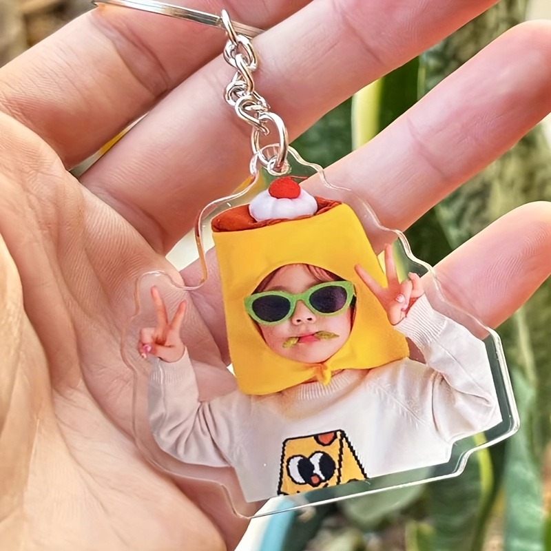 Personalized Engraved Gift - Porte-clés personnalisés avec photo et texte
