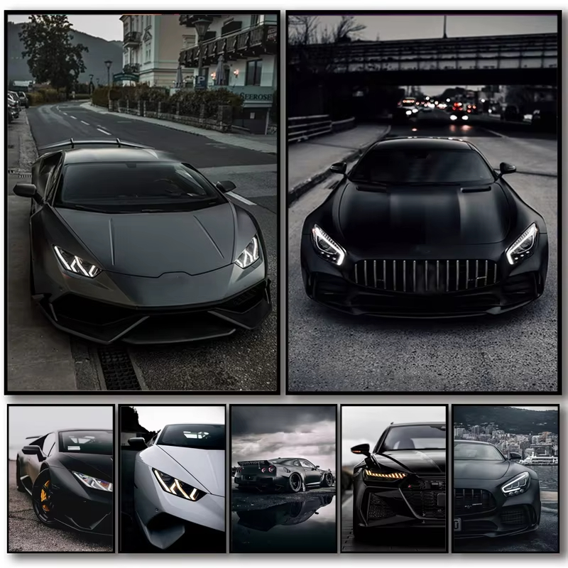 Luxury Lifestyle Cars - Grand affiche de voiture de sport