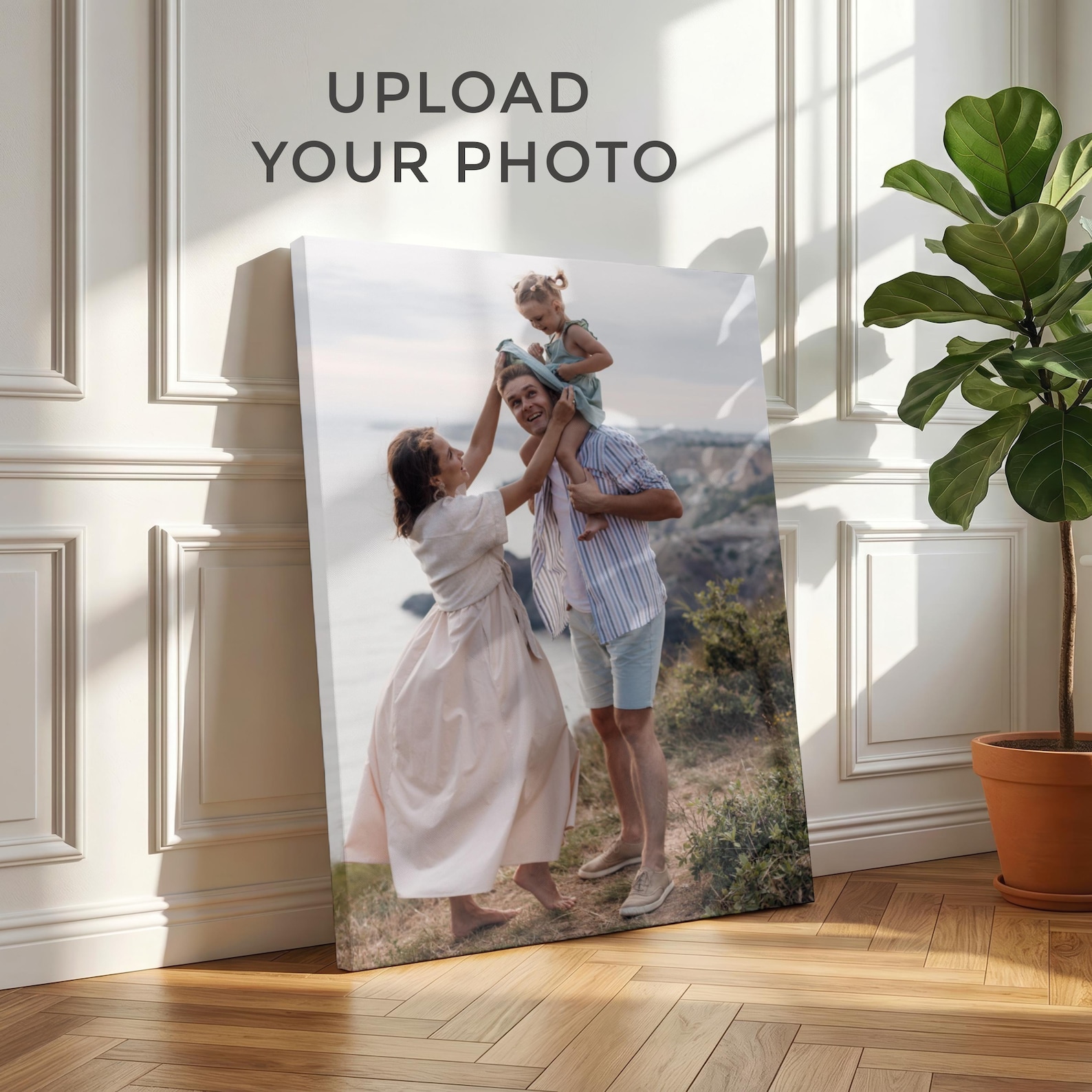 Personalized Engraved Gift - Toile photo personnalisée, Art mural familial
