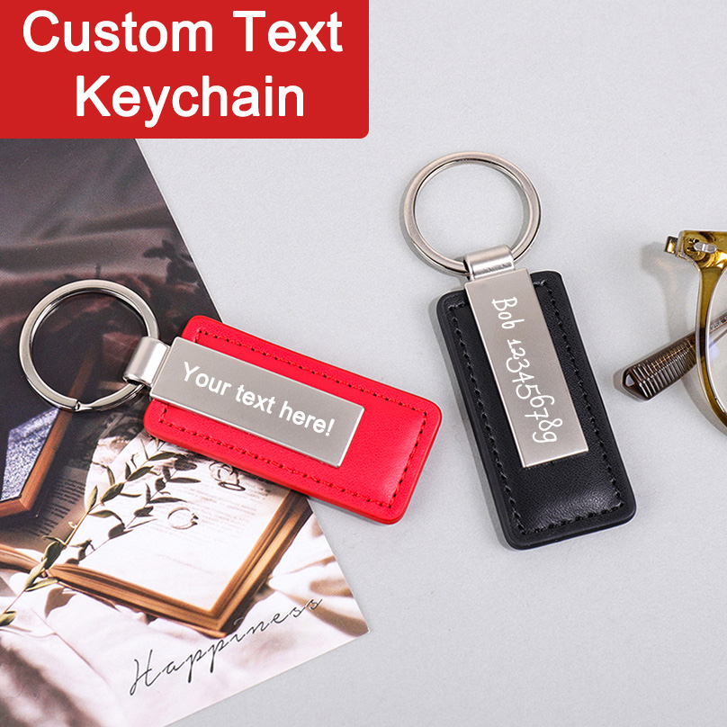 Porte-clés personnalisé en cui - Personalized Engraved Gift avis et prix
